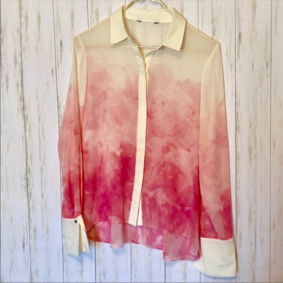 Ellen Tracy Tops - Vintage 90s Ellen Tracy Floral Sheer Blouse Ellen Tracy Tops - Vintage 90s Ellen Tracy Floral Sheer Blouse